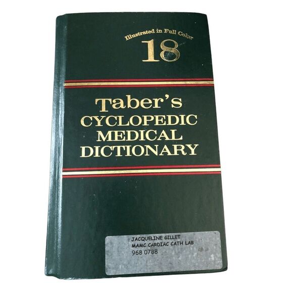 Taber’s Cyclopedic Medical Dictionary Hardcover - Picture 1 of 14